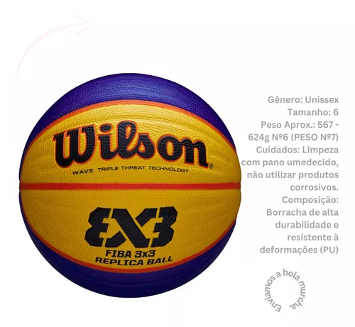 Bola de Basquete Wilson FIBA 3x3 Oficial em Promoção