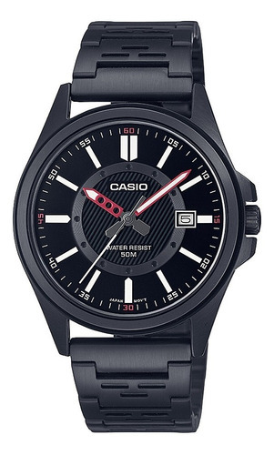 Reloj Casio Hombre Mtp-e700b-1e Orig Local Barrio Belgrano Color De La Malla Negro Color Del Bisel Negro Color Del Fondo Negro