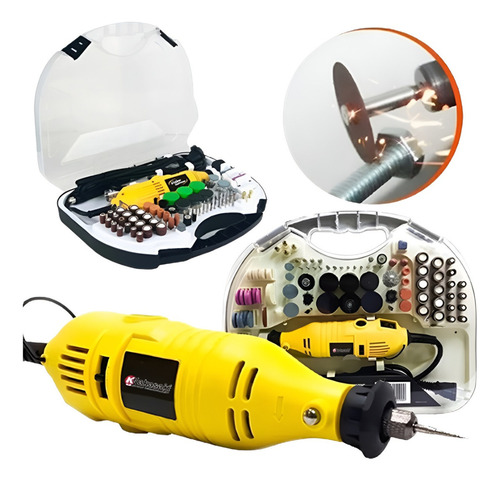 Micro Retífica 500w Com Chicote E 210 Acessórios Knakasaki