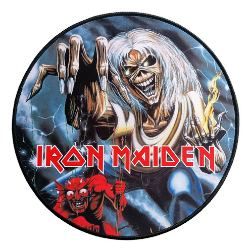 Iron Maiden Alfombrilla De Ratón Antideslizante Con Acabado