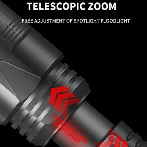 Linterna Láser Led Superpotente Con Zoom De 20000 Lúmenes Y