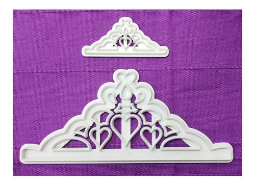 Imagen 4 de 6 de 2 Molde Sello Estampador Corona Reposteria Fondant Belgrano
