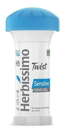 Desodorante Creme Herbissimo Twist Sensitive 48h 45g