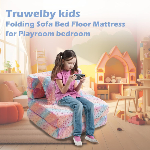 Kids Sofa, Children's 2pulgada1 Convertible Relaxing Sofa To