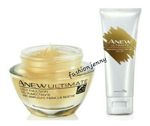 Set Gel Humectante Gold 7s + Mascarilla Facial Oro* Anew 