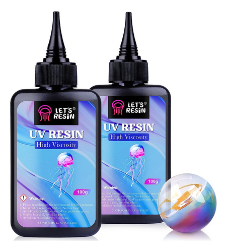 Resina Uv Transparente D Alta Viscosidad Lets Resin