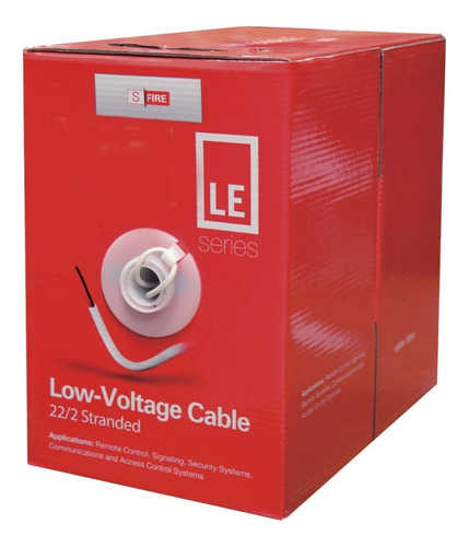 Bobina De 305 Metros De Cable, 22 Awg, 2 Conductores, Tipo C