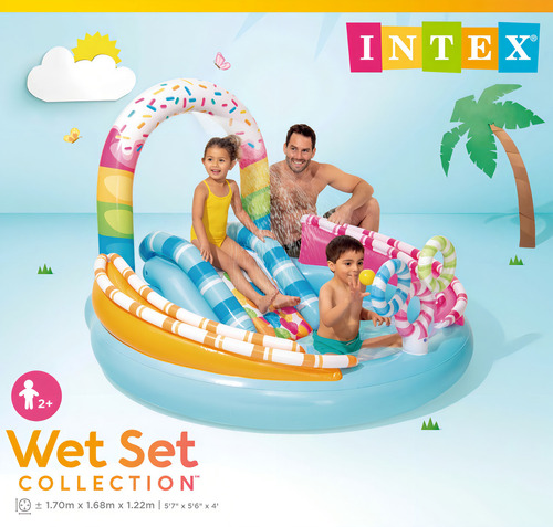Piscina inflable Candy Fun de Intex para niños, 165 l