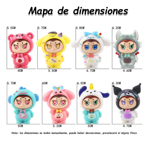 Muñecos Labubu Juguetes Coleccionables Regalos Peluche
