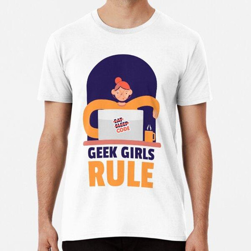 Remera Geek Girls Rule Algodon Premium