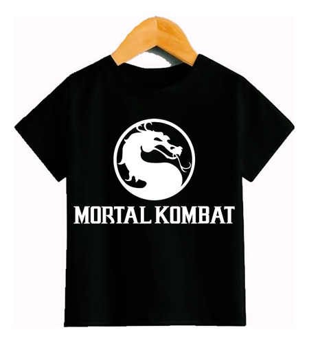 Playera Infantil Unisex Mortal Kombat Gamer 100% Algodón