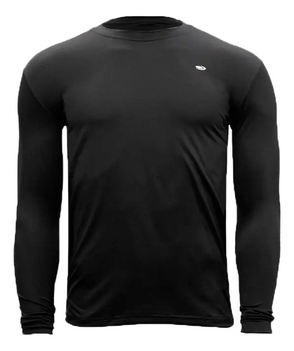 Remera Team Gear Termica Running Hombre Friza Negro Ras