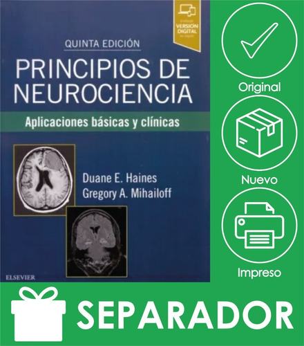 Envío Gratis. Haines. Principios De Neurociencia 5ed