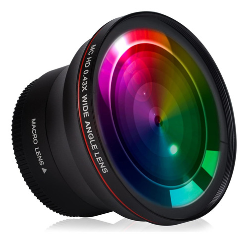 Hisewen - Lente Gran Angular Profesional Hd De 52 Mm, 0.43 X