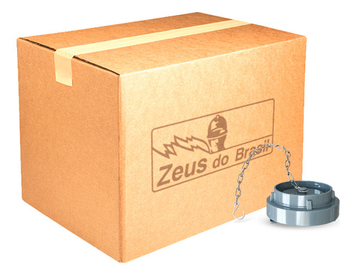 Kit 10 Tampão Cego Storz Alumínio Com Corrente 2.1/2