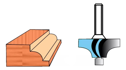 Fresa Router, Cortador De Molduras Corona 5/16inch Z 1/4 ***