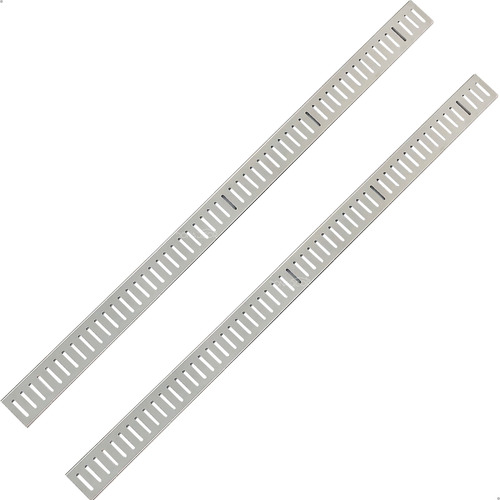 2 Grelha Ralo Para Area Externa Inox 304 1,2m X 7cm Kit 2un
