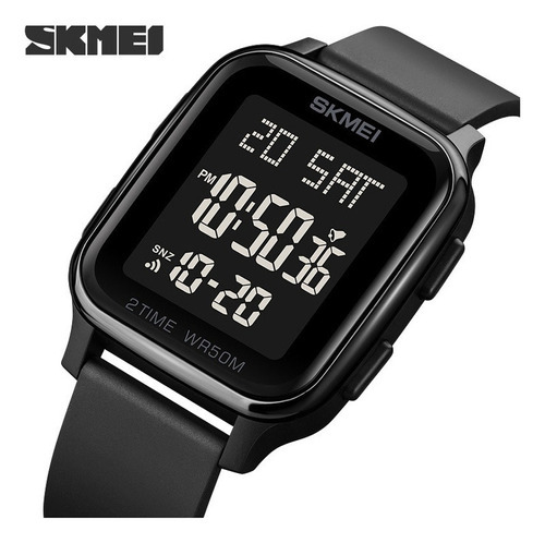 Relógios esportivos eletrônicos Skmei Luminous LED Black Bezel Color