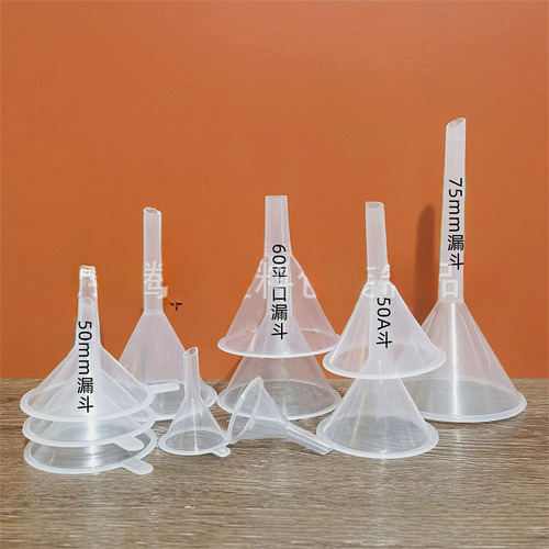 4 Grams - Mini Funnel - 50 Plastic Mini Funnels 60ml Long