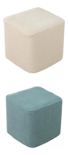 2x 10 -13 Funda Otomana Elástica Cuadrada Funda Protectora