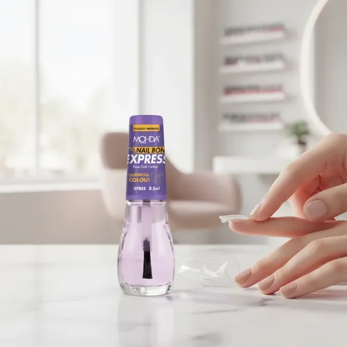 Nail Bond Express - Base Cola Unha Mohda Fixação Imediata