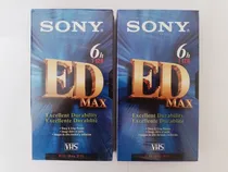 Comprar 2 Fitas Vhs Sony Ed Max T-120 Lacradas