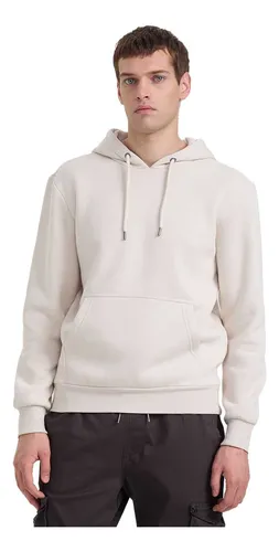 Polerón Hombre Hoodie Básico Beige Fashion's Park