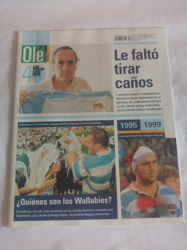 Revista Ole Libro De Oro De Los Pumas 40 °  1995 1999