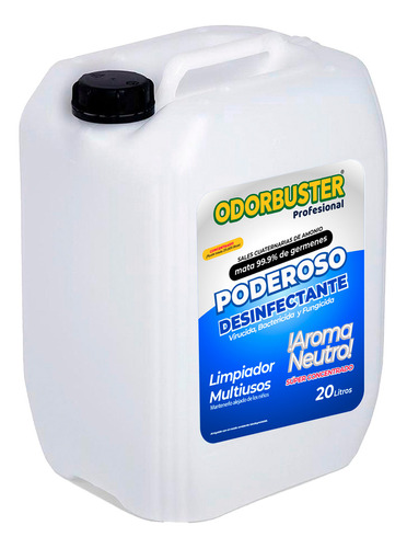 Limpiador Desinfectante Biodegradable Aroma Neutro 20l