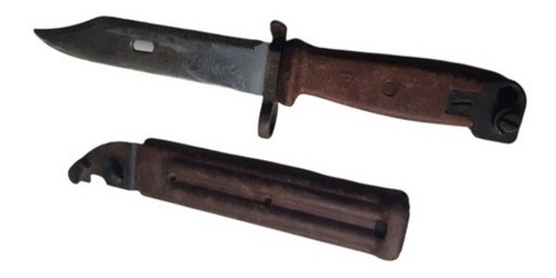 Imagen 1 de 10 de Antiguo Cuchillo Bayoneta Rusa Con Vaina Original