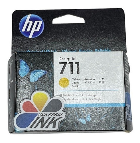 Cartucho Hp 711 Amarillo (yellow) Original