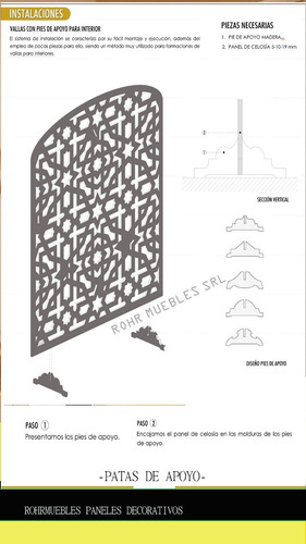 Imagen 9 de 10 de Panel Decorativo Separador De Ambiente Biombo
