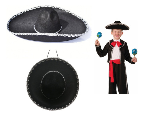 Sombrero / Mexicano / Fiestas Halloween Para Niño / Disfraz