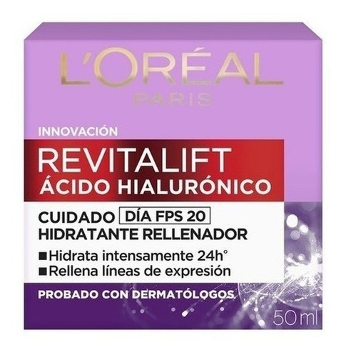 Pack 2 Cremas L'oréal Revitalift Ácido Hialurónico Crema Día