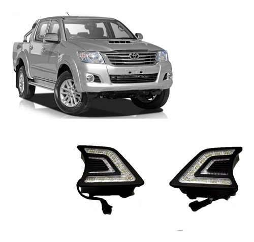 Kit Caminero Led De Paragolpe Toyota Hilux 12/15 Interior