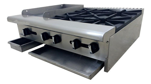 Estufa Asber Aem-g12-b4-36 | Estufa | 4 Quemadores | Plancha