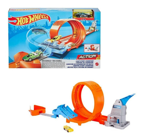 Hot Wheels Action Campeonato De Looping Gtv13 Mattel