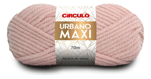 Lã Tricô Urbano Maxi Circulo Novelo 70m 100g (1429 Tex) Cor 3227 - Rosê