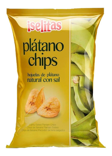 Plátanitos Chips Iselitas Con Sal 140g