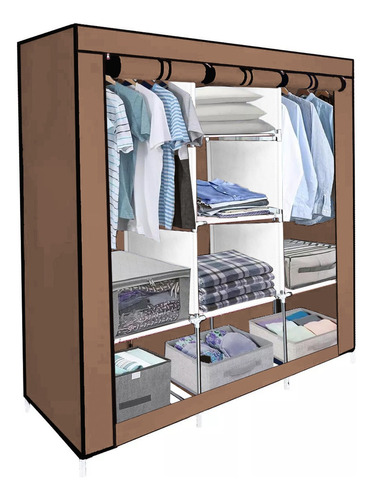 Closet Organizador Rack Ropa Ropero Repisas Portatil Armario