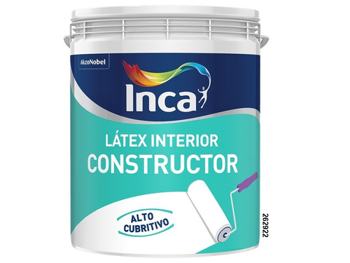Pintura Para Interiores Blanco Constructor Inca 4 Litros.