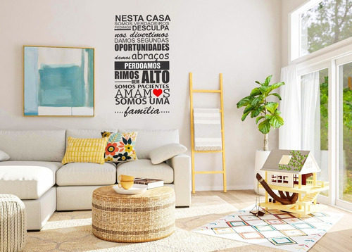 Adesivo Decorativo - Letras Recorte Eletrônico/ Nesta Casa