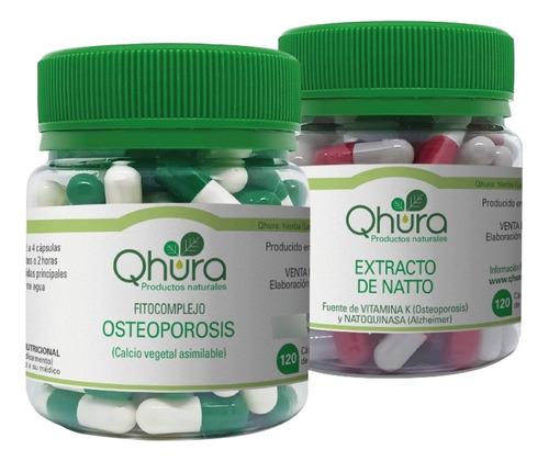 Combo Qhura Osteoporosis + Natto 240 Caps