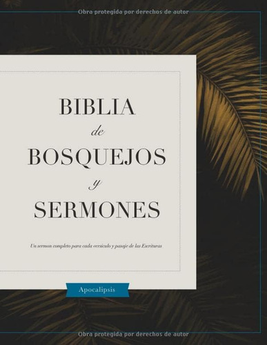 Libro Biblia De Bosquejos Y Sermones Apocalipsis (spanish E