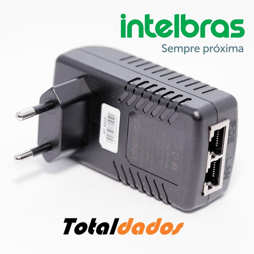 Imagem 3 de 5 de Fonte Injetor Poe Passivo Fast Ethernet Af 4805 - Intelbras