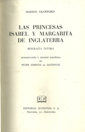 Las Princesas Isabel Y Margarita De Inglaterra