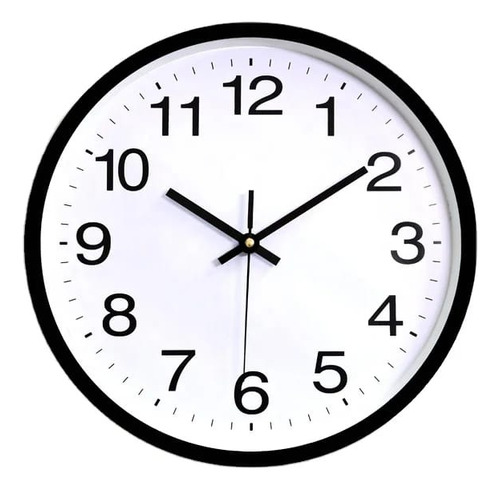 Reloj Analógico De Pared Silencioso De Cuarzo Contemporáneo