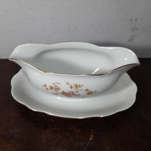 Imagem 3 de 8 de Molheira Porcelana Renner Antiga Ótimo Estado