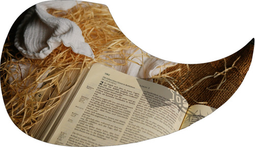 Escudo Palheteira Sônica Resinado Violão Adesivo A Bíblia