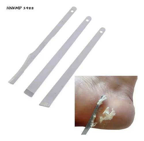 Set Acero 3 Pzas Manicure Pedicure Removedor Cuticula Punzon